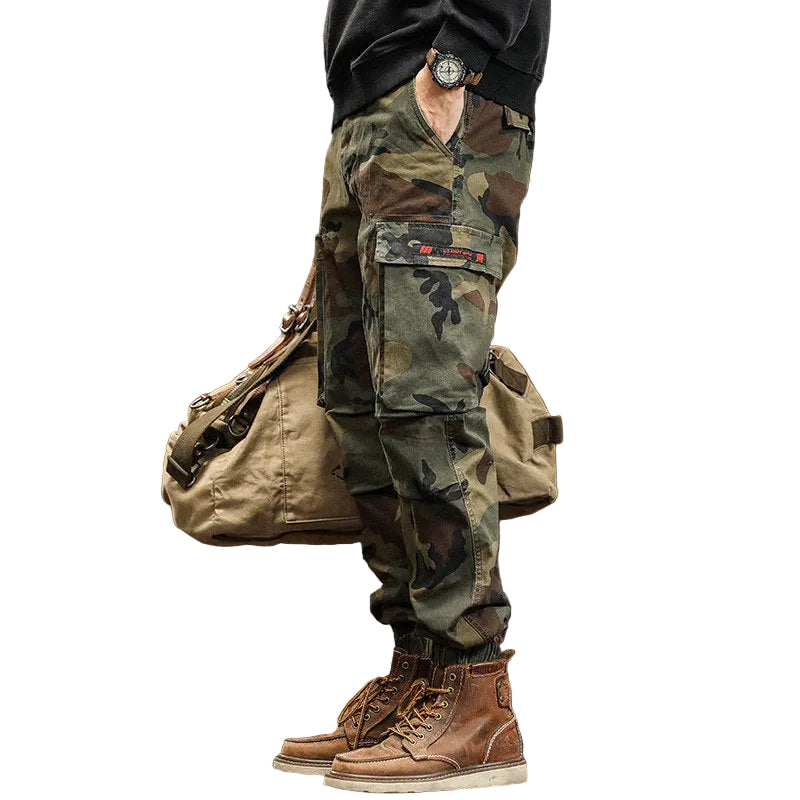 Camouflage cargo pants jeans