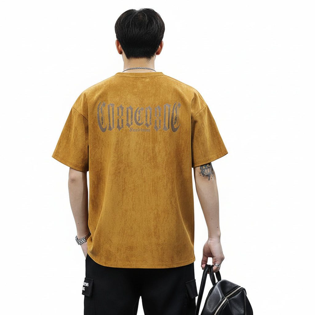 T-shirt men's loose plus size American half-sleeve shirt summer thin short sleeve