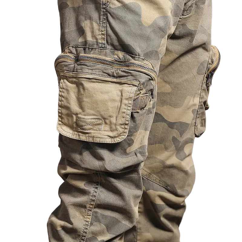 Spring French  camouflage slacks, men's small foot corched cargo long pants
