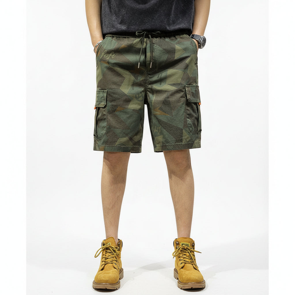 Camouflage Cargo Shorts Pant Men's Trousers