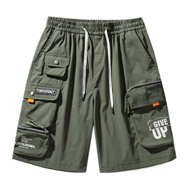 Cargo shorts, men's summer multi-pocket mid length