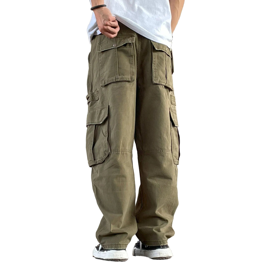 Army Green Trouser Cargo Men Long Pant