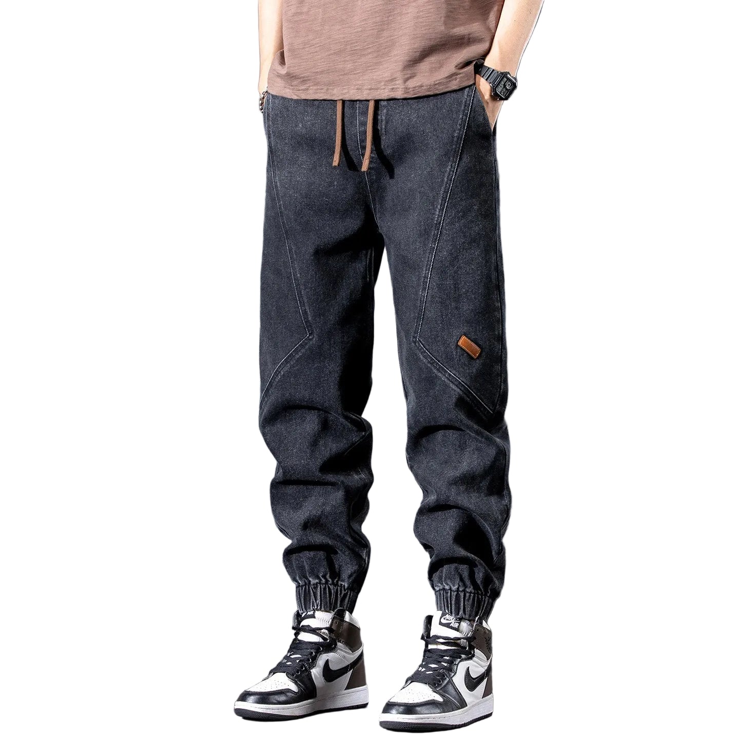 Jeans men thin new loose leg pants
