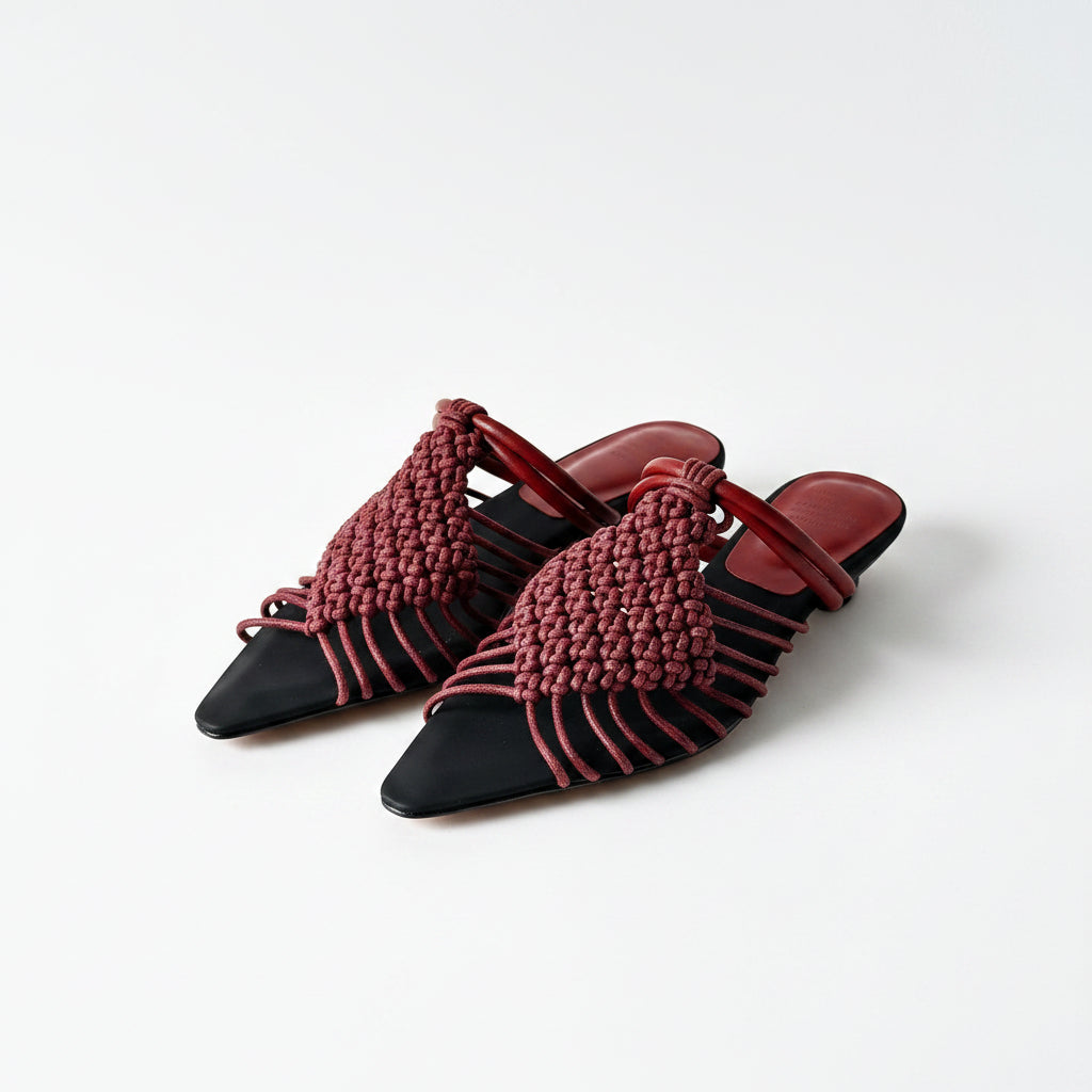 Pointed toe stiletto heel sandals women slippers