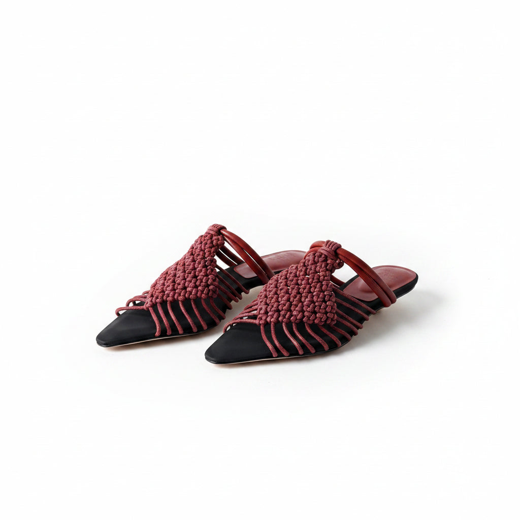 Pointed toe stiletto heel sandals women slippers