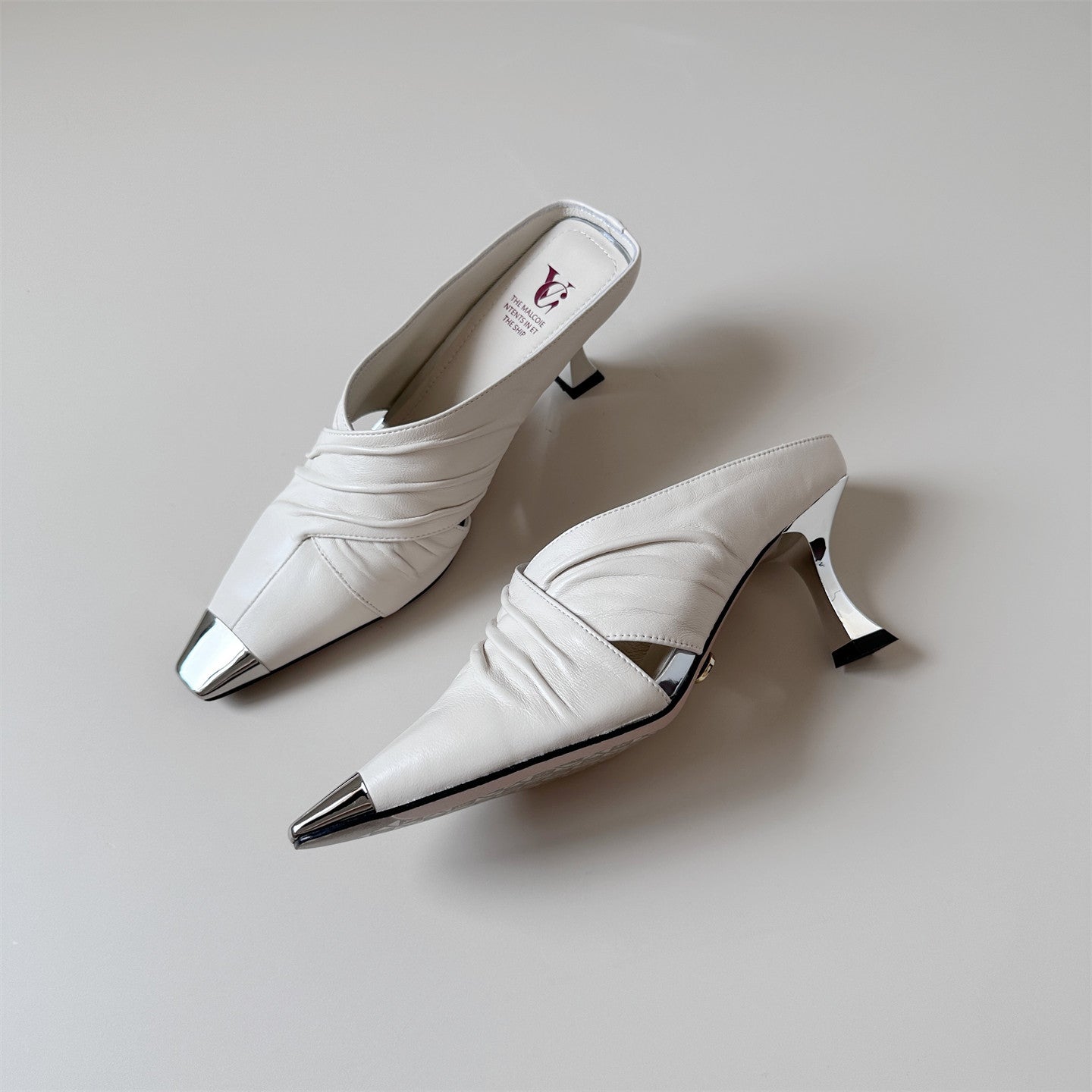 7cm stiletto heel half-slippers heel