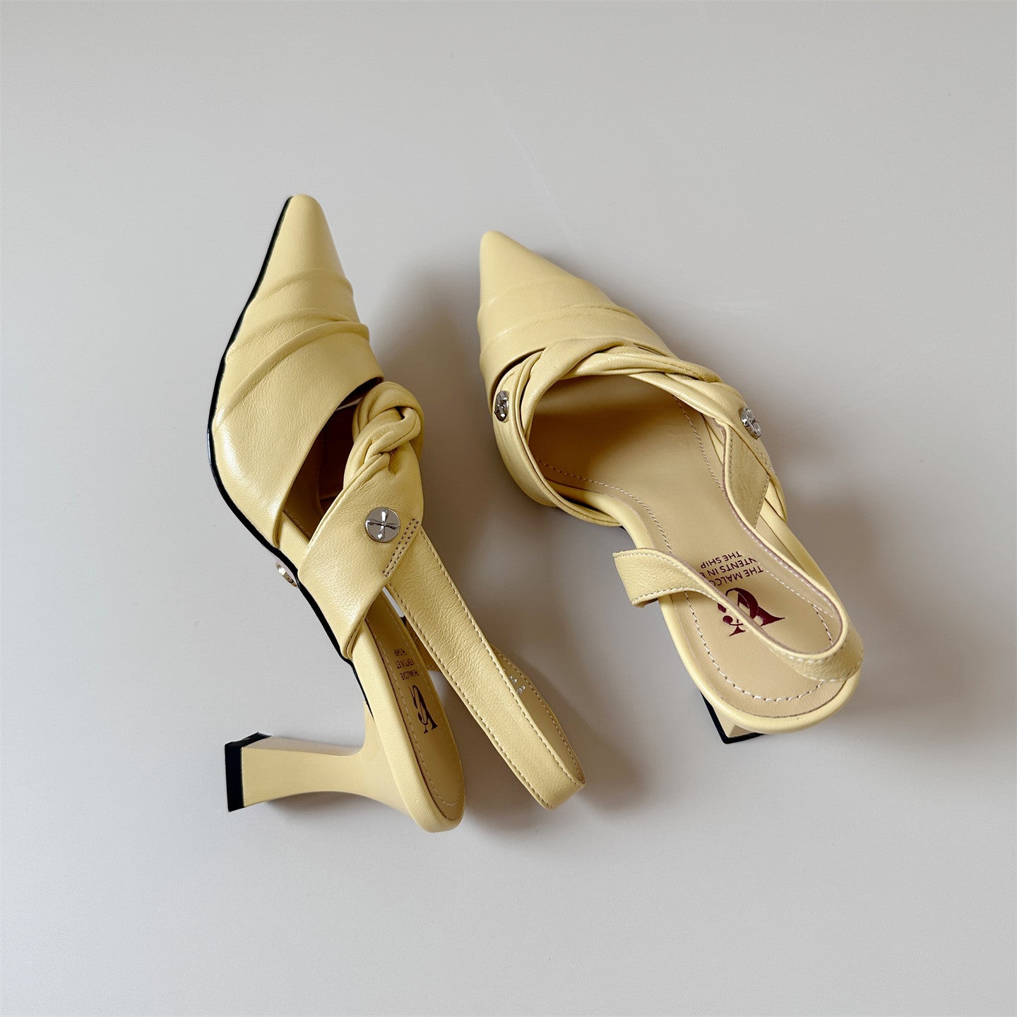 Easy white heel toe sandals women's pointed toe shoes