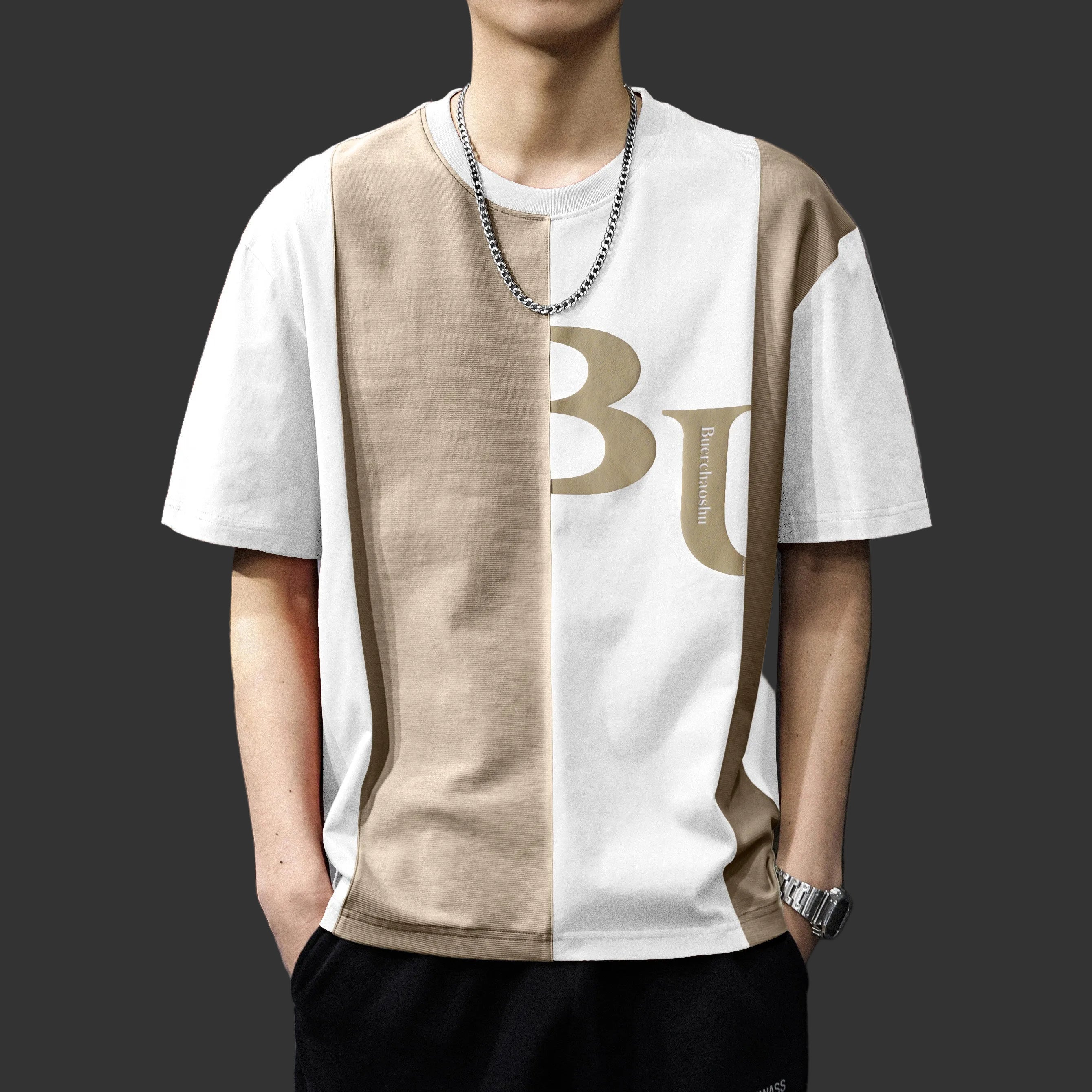 Thin short-sleeved T-shirt men top