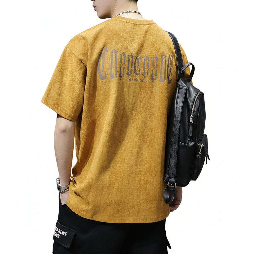 T-shirt men's loose plus size American half-sleeve shirt summer thin short sleeve