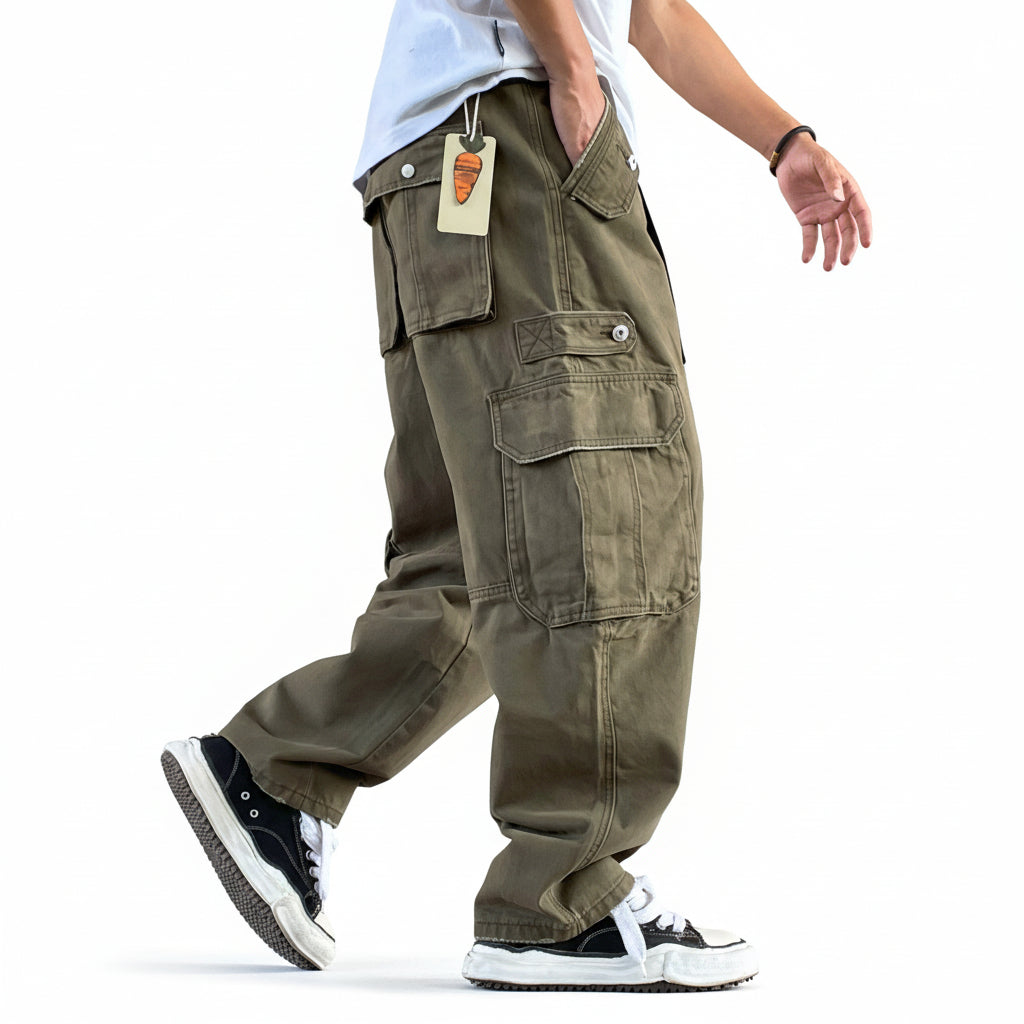 Army Green Trouser Cargo Men Long Pant