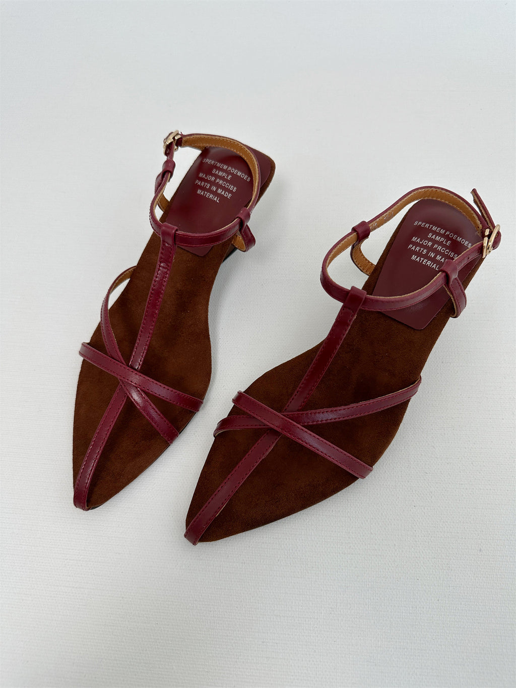Gold thin band pointed toe 6cm wedge heel high heel sandals