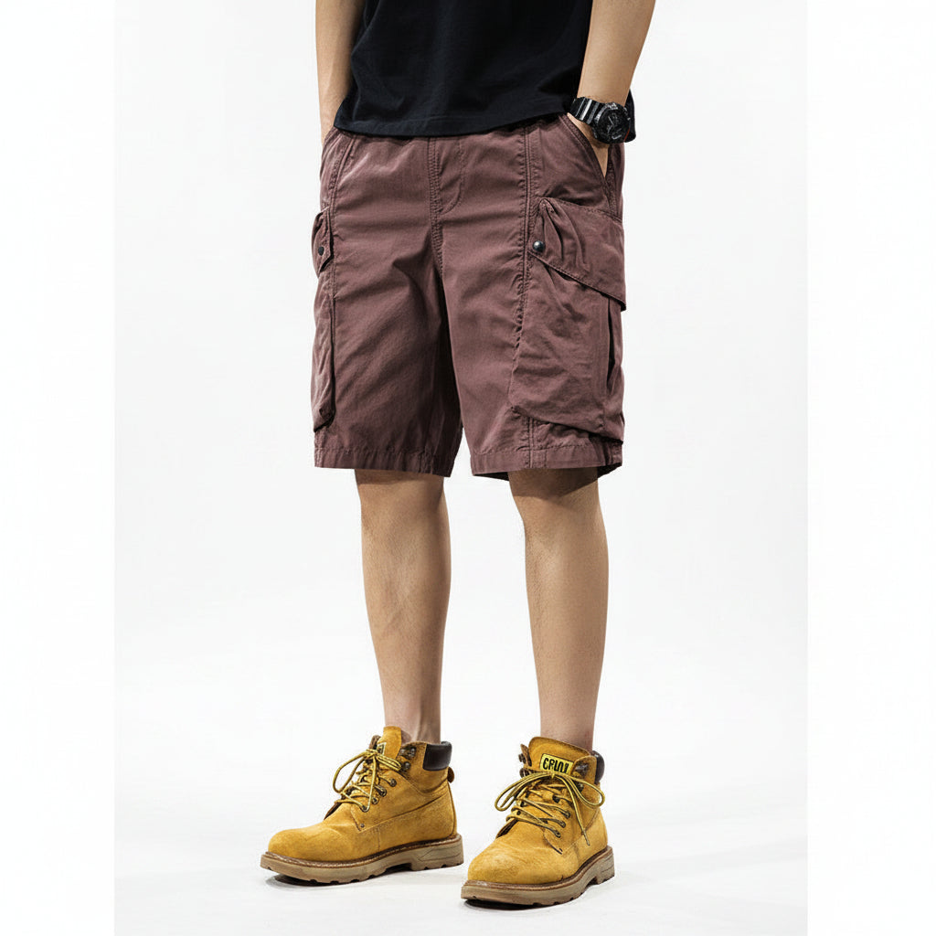 Outdoor casual cargo shorts men's breathable summer trousers