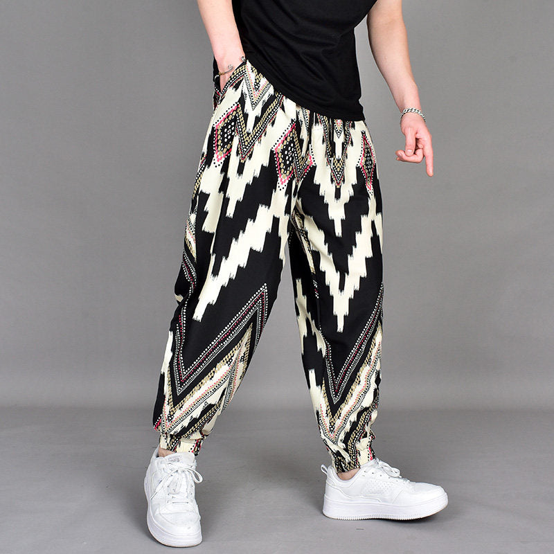 Graphic print pants