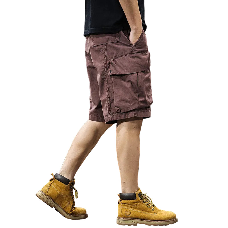 Outdoor casual cargo shorts men's breathable summer trousers