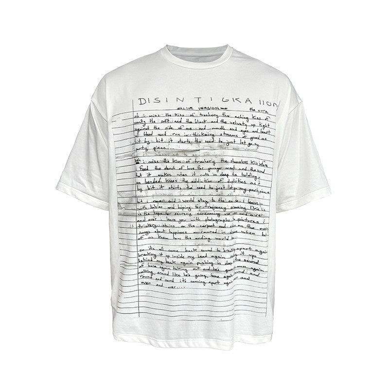 Journal Tee Short Sleeve Unisex T-shirt