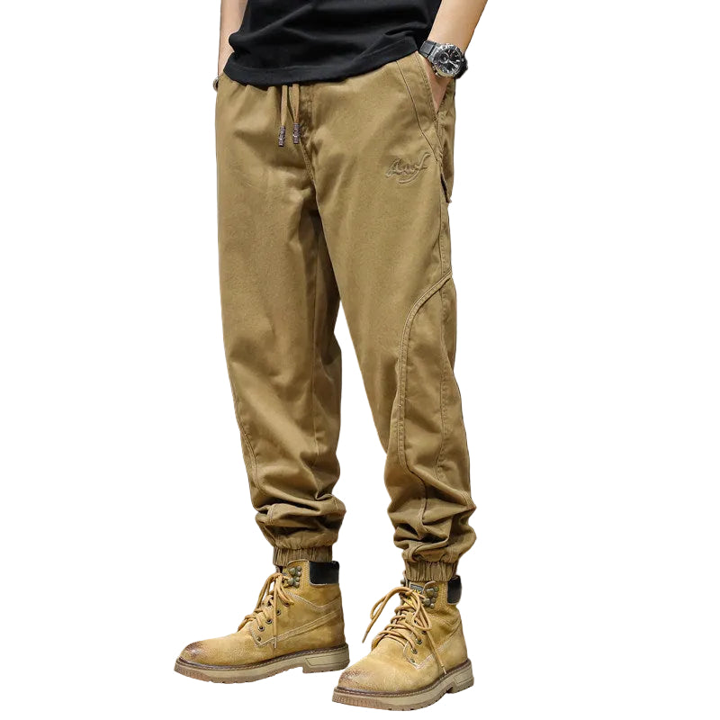Pants sleek silhouette men trousers