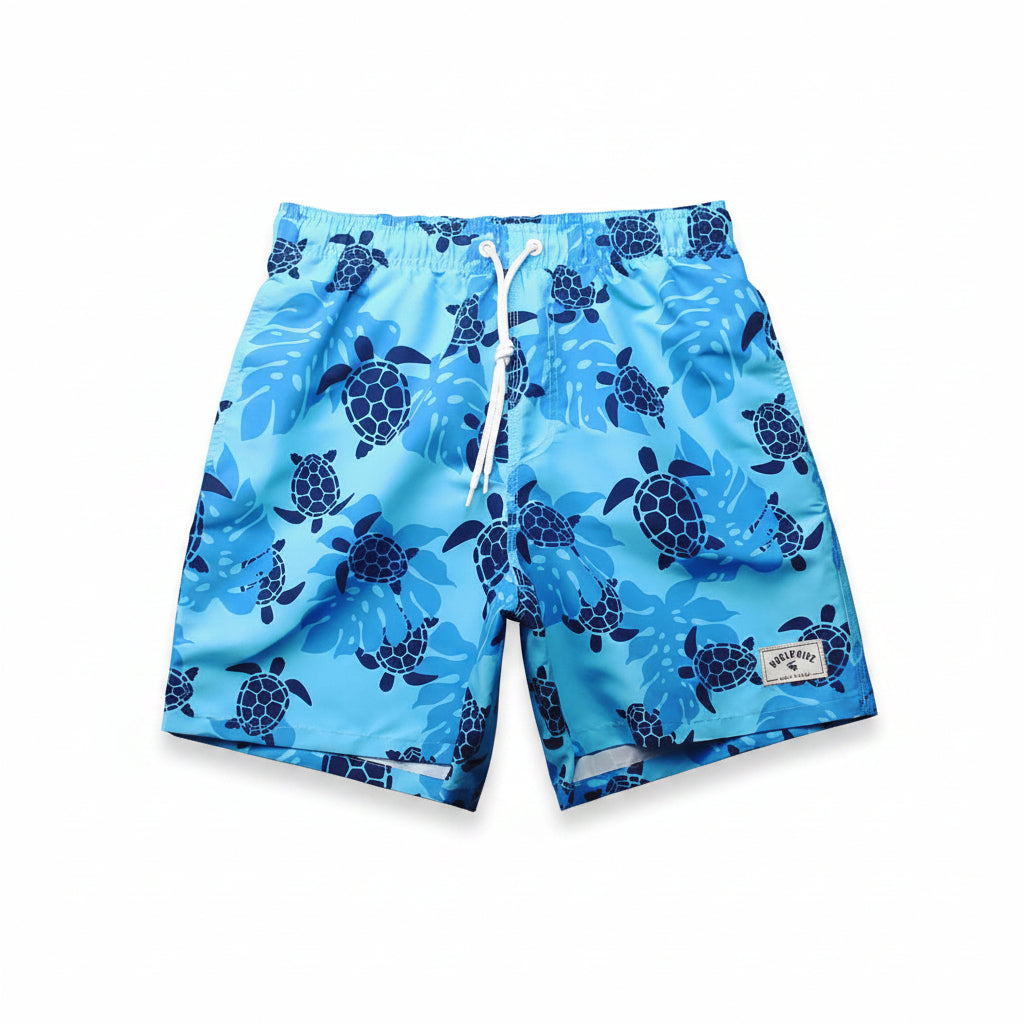 Turtle print shorts casual beach pants me swimming trunks