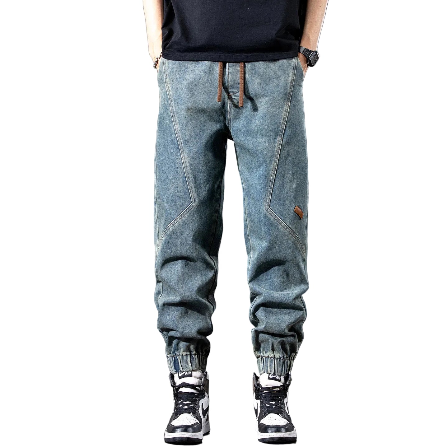 Jeans men thin new loose leg pants