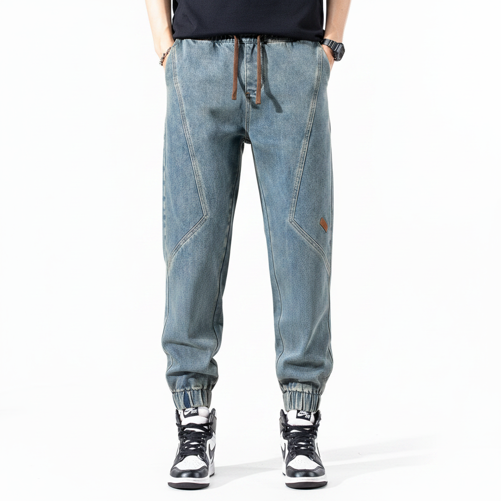 Jeans men thin new loose leg pants