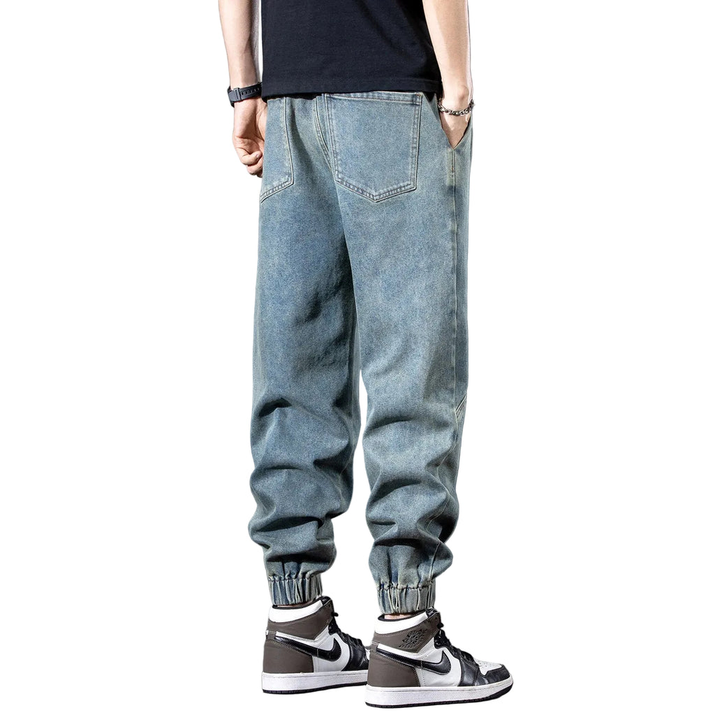 Jeans men thin new loose leg pants