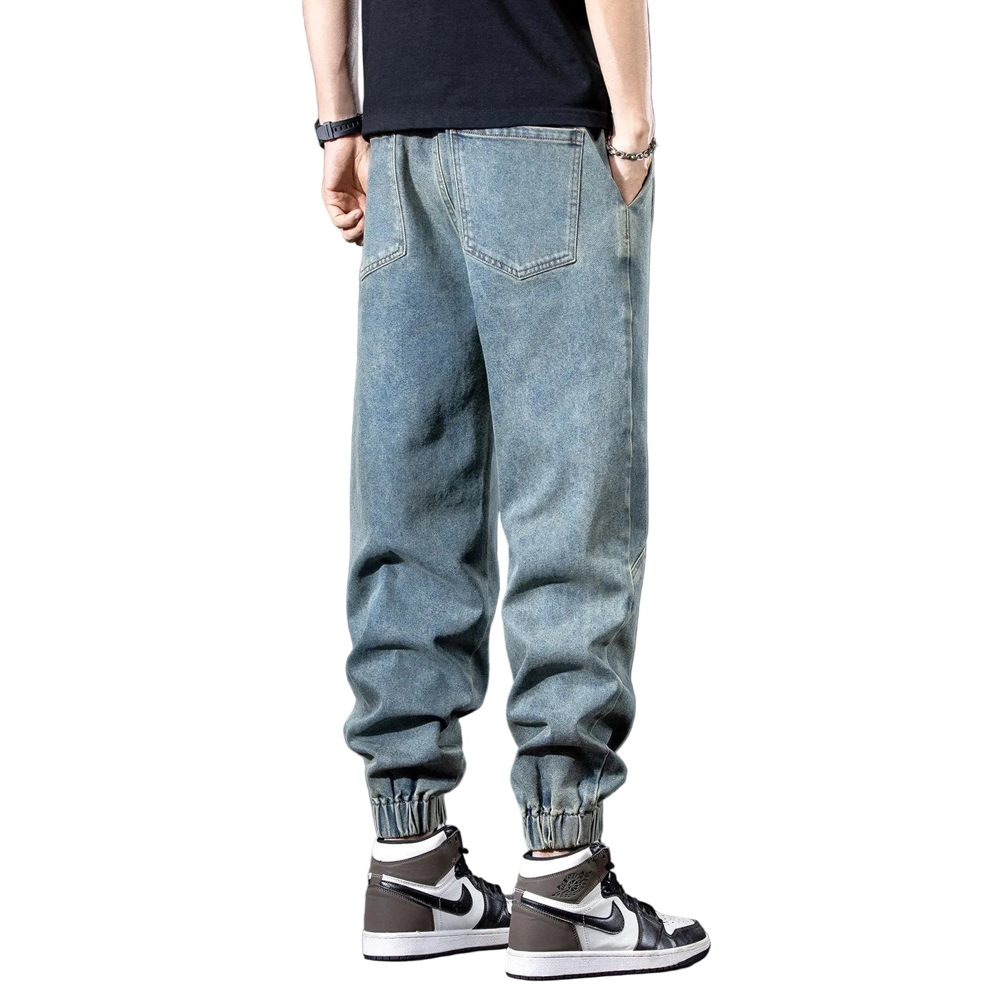 Jeans men thin new loose leg pants