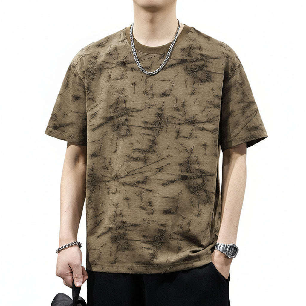 Full Print Men's Short Sleeve T-Shirt Summer Top