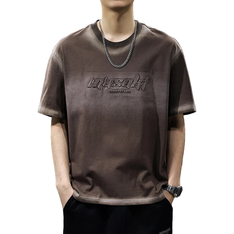 Washed unisex black t-shirt