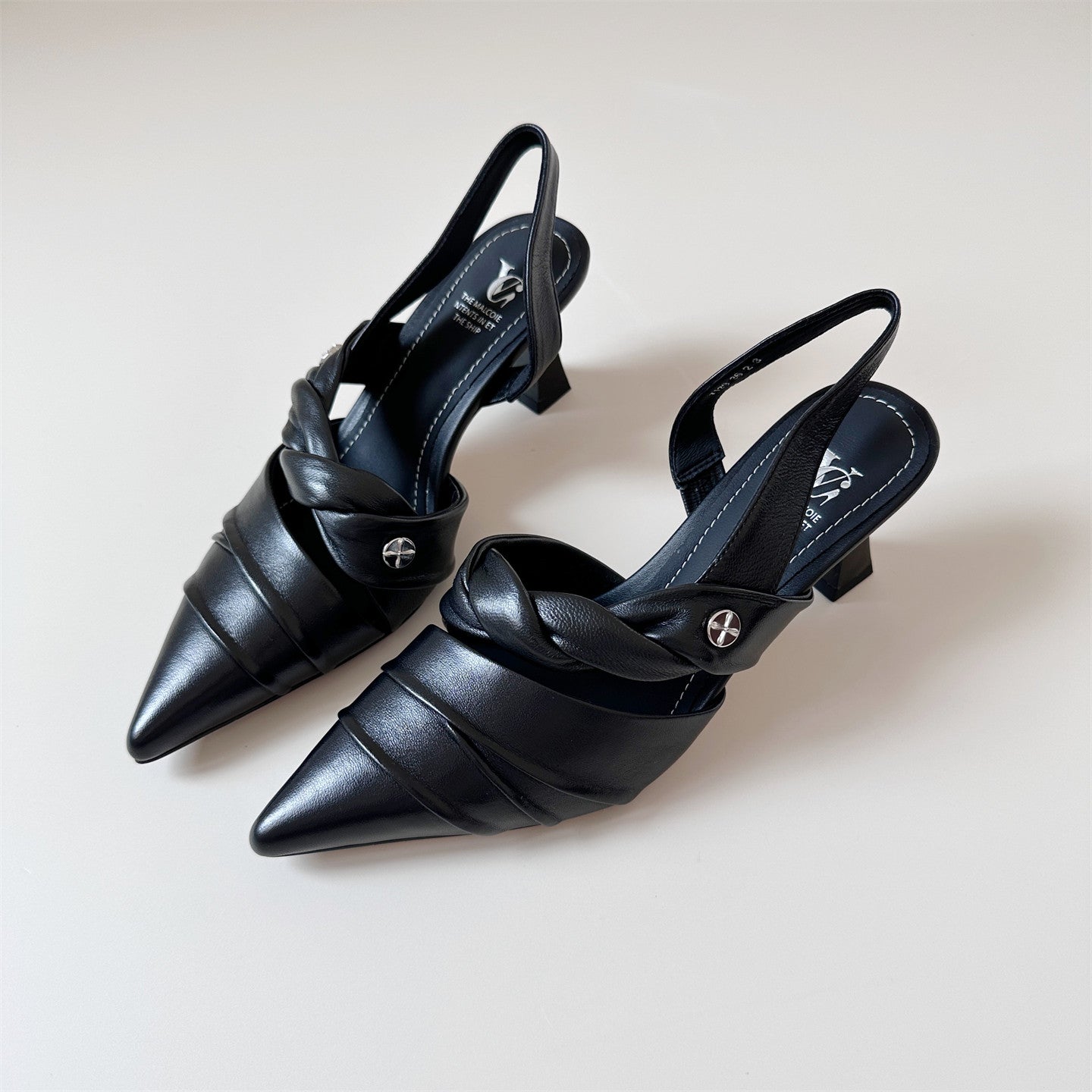 Easy white heel toe sandals women's pointed toe shoes