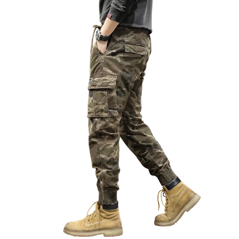 Camouflage slacks men's Cargo pants slim fit