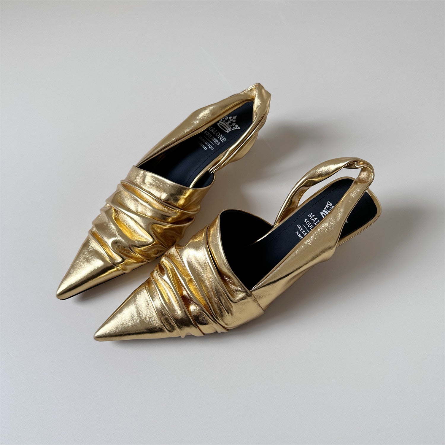 Mid-heel stiletto heel toe sandals women's summer pointed toe shoes