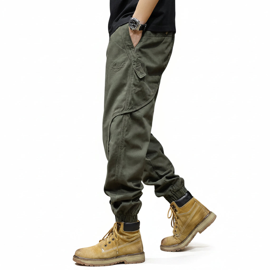 Pants sleek silhouette men trousers