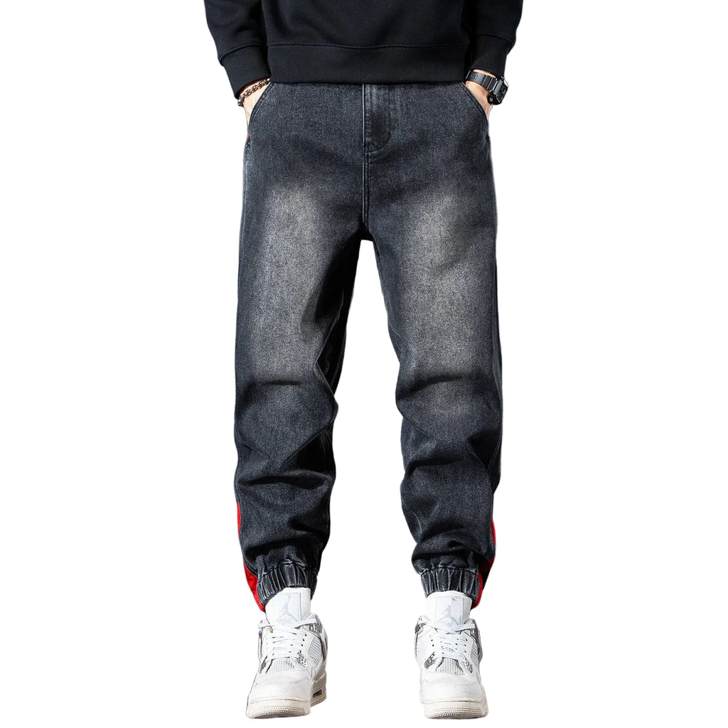 Sleek dark gray men cargo pants