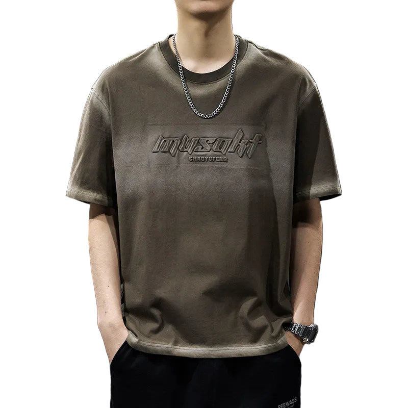 Washed unisex black t-shirt