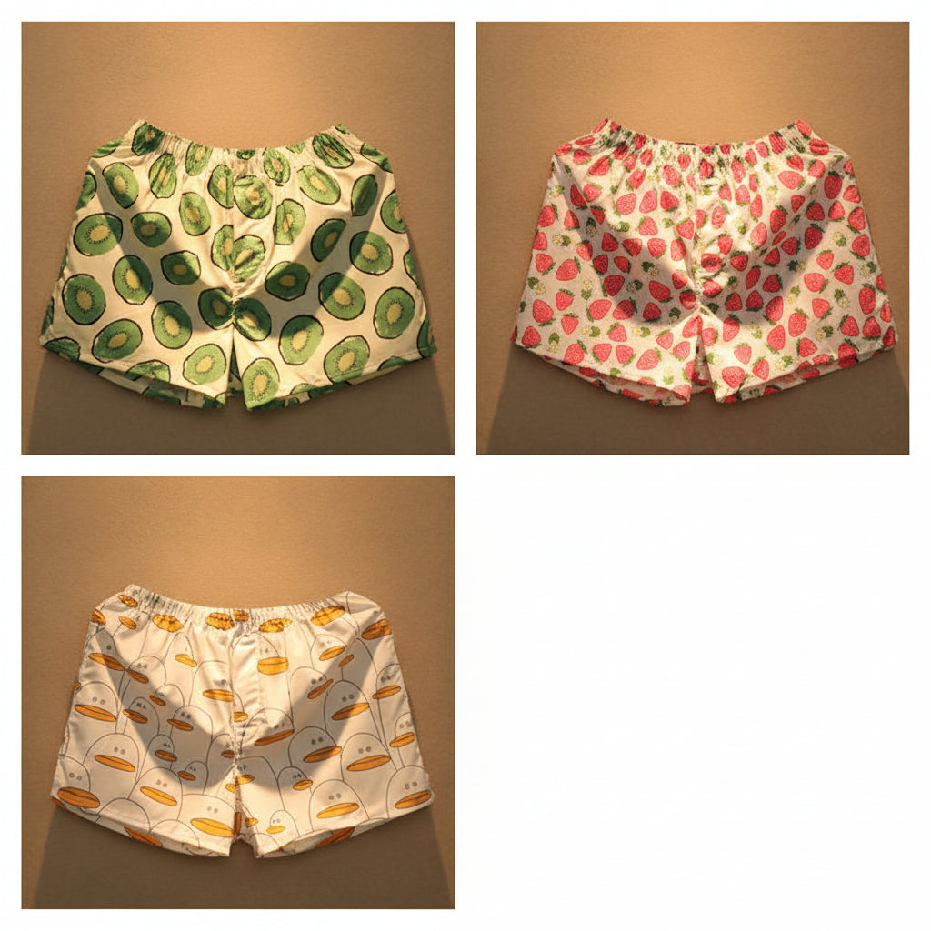 Smiley face men boxers beach summer shorts