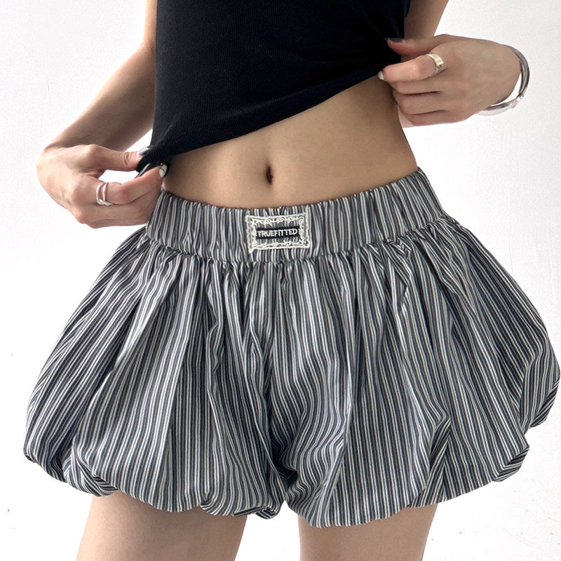 Super bubble new skirt high-waisted culottes bloomers