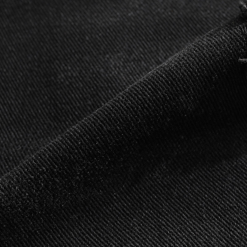 Denim Shorts Black Straight Men Pants