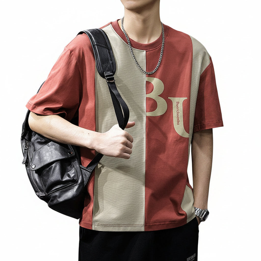 Thin short-sleeved T-shirt men top