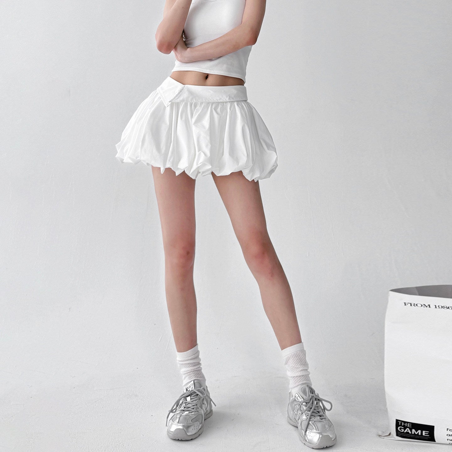 Bubble fashionable skirt women's short skirt