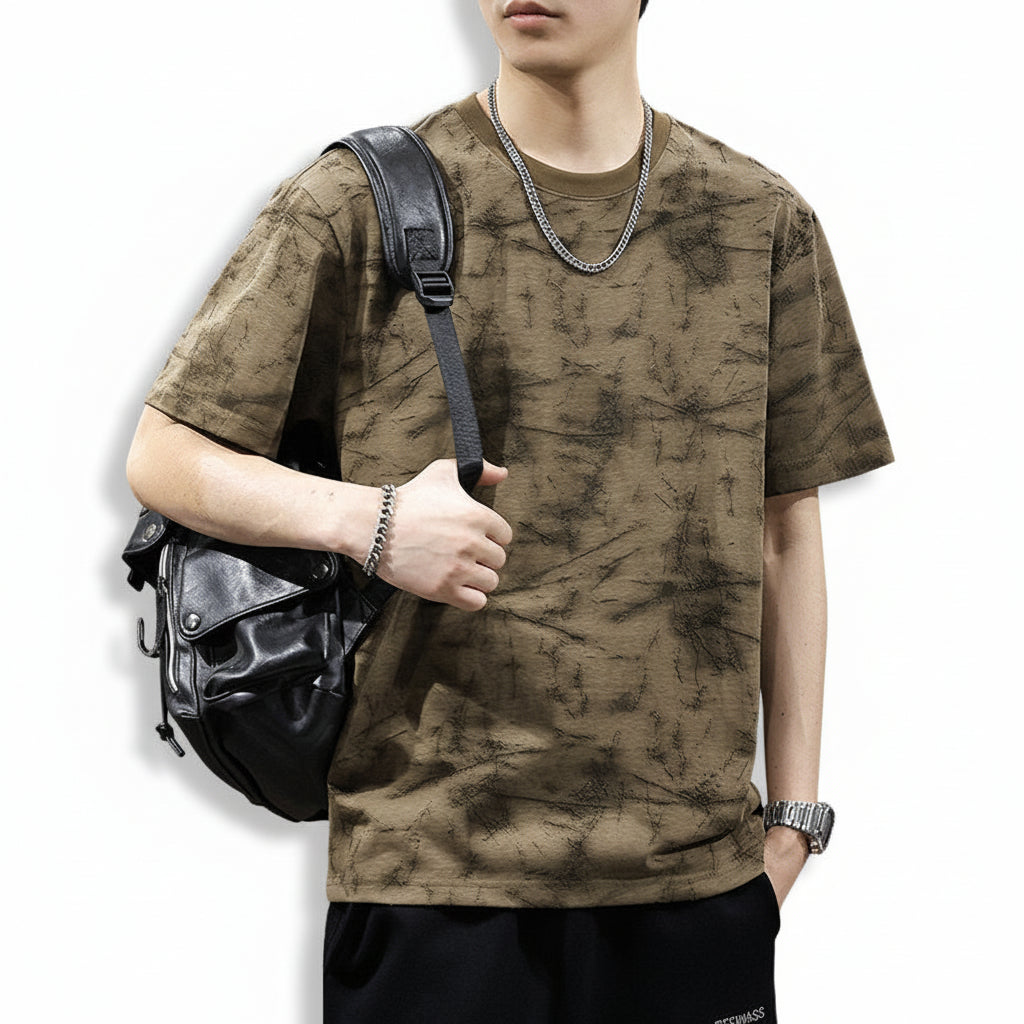 Full Print Men's Short Sleeve T-Shirt Summer Top