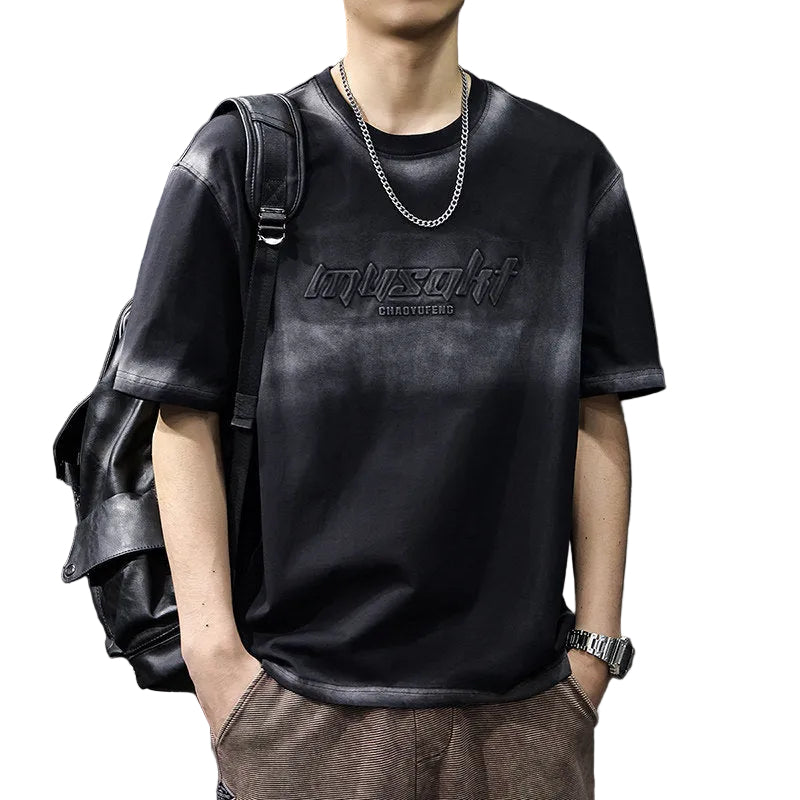 Washed unisex black t-shirt