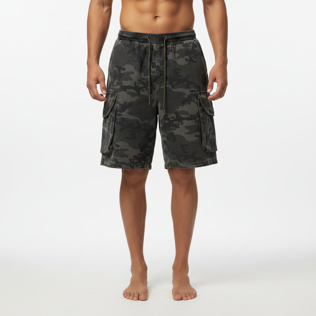 Short Camouflage Jeans Men Denim Street Fashion