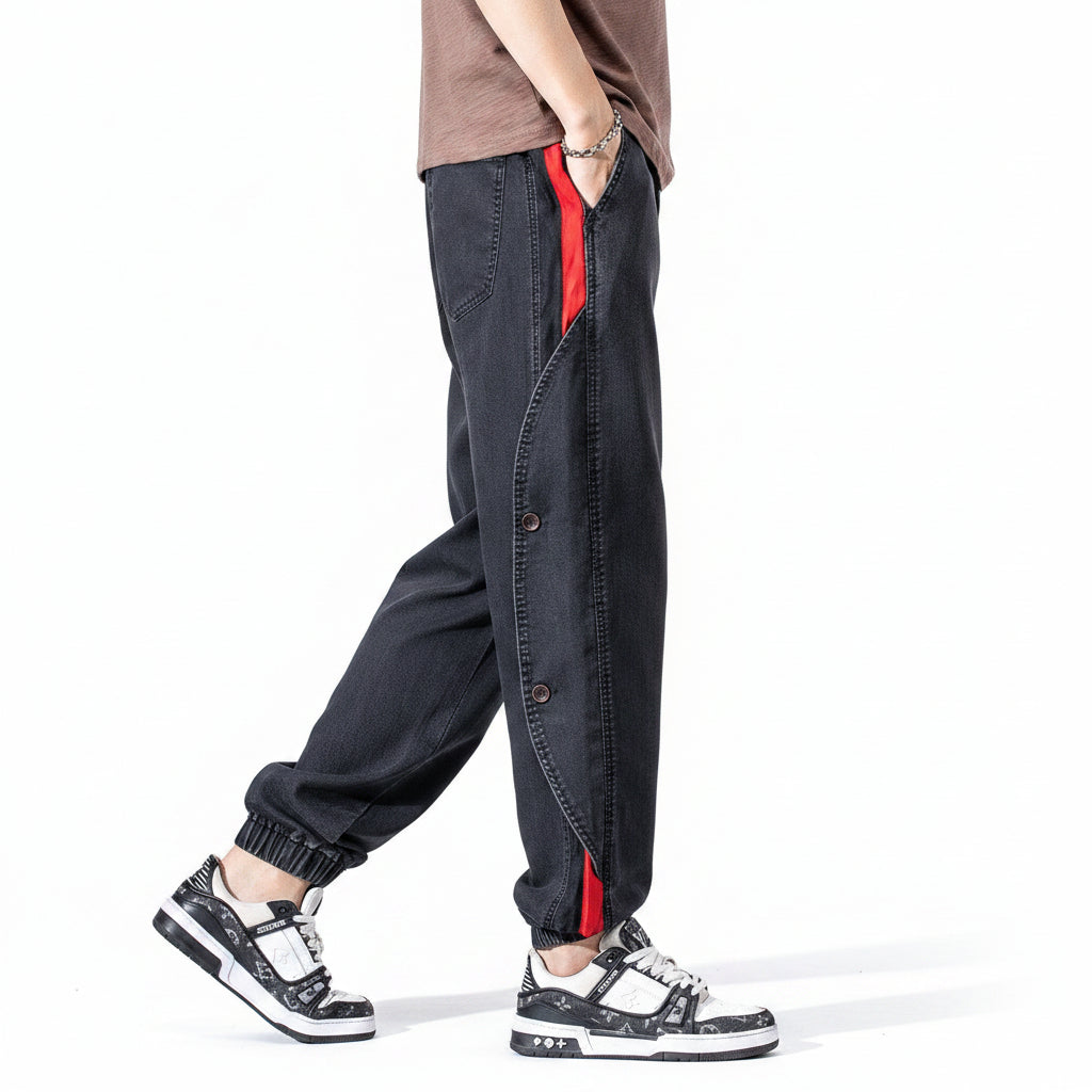 Tencel jeans loose casual men denim pants