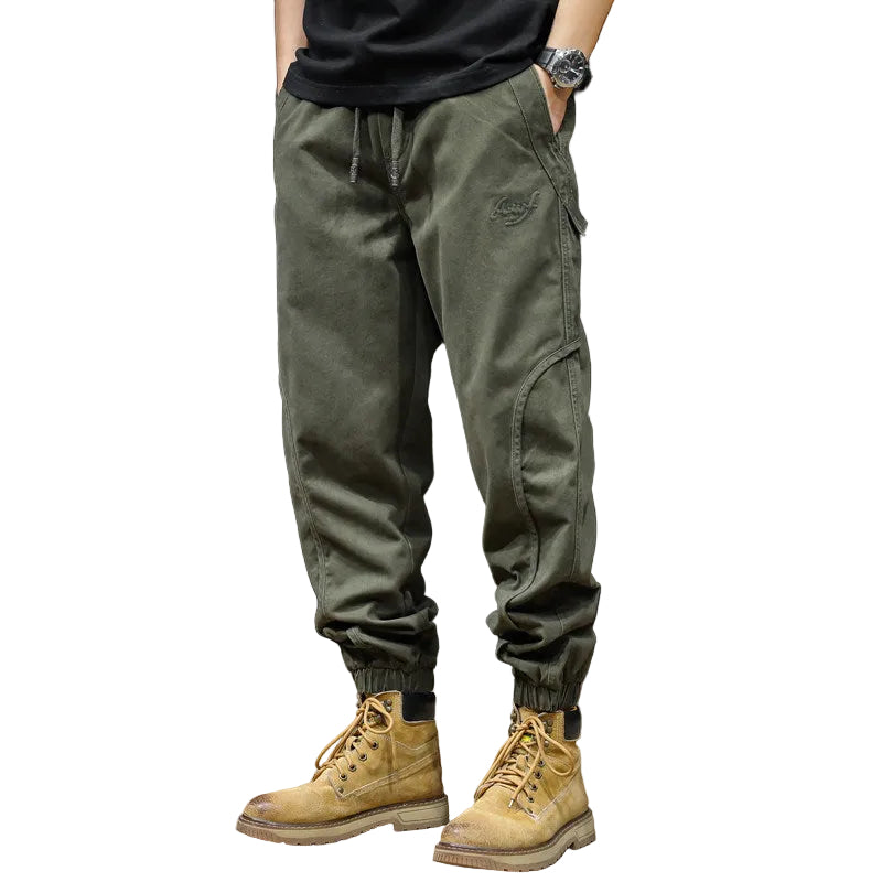 Pants sleek silhouette men trousers