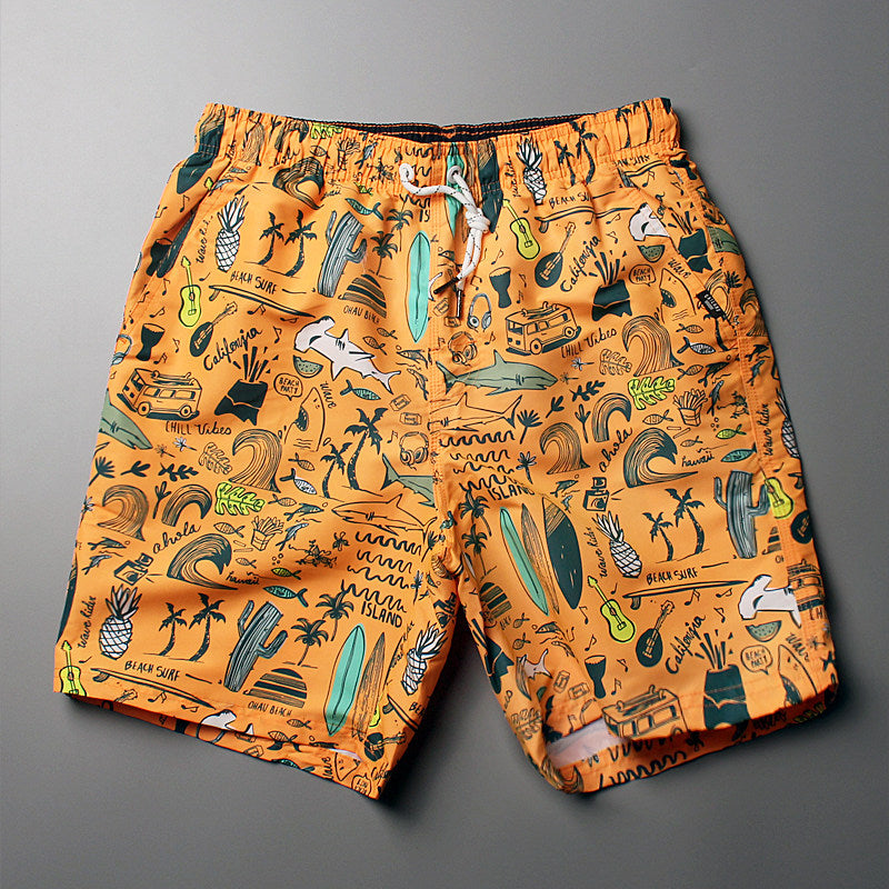 Beach pants crocodile print shorts men's summer shorts