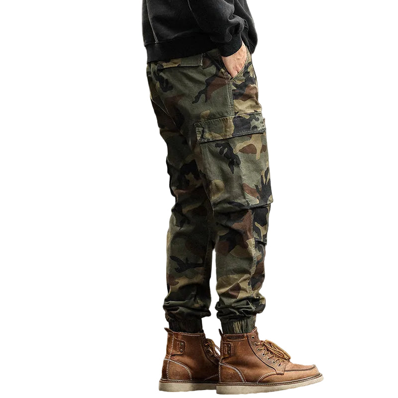 Camouflage cargo pants jeans
