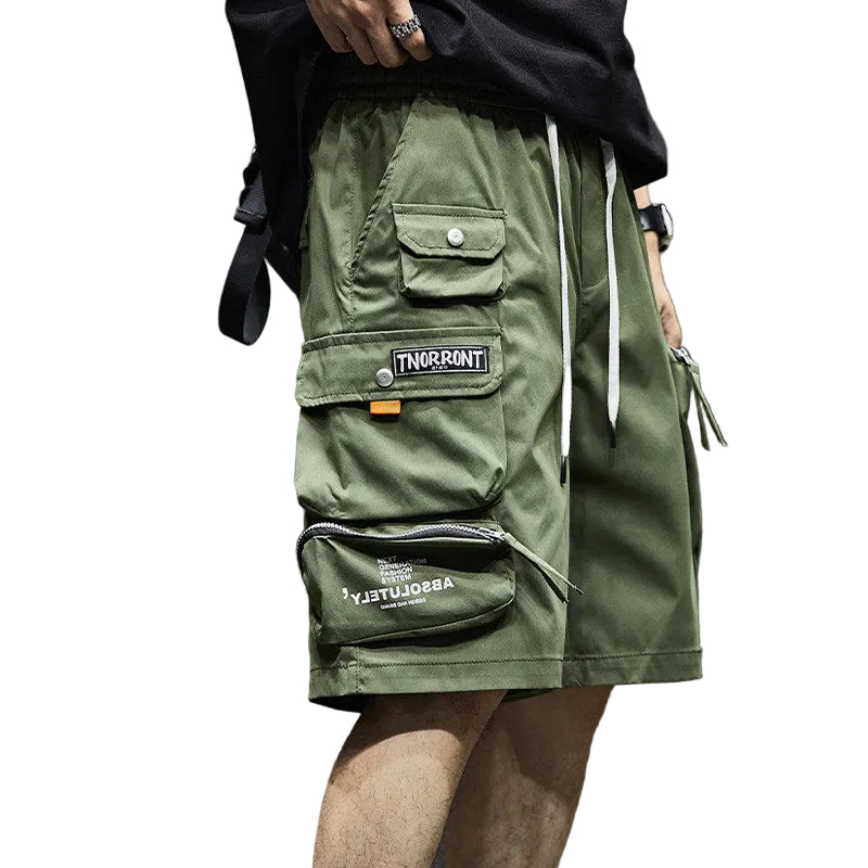 Cargo shorts, men's summer multi-pocket mid length