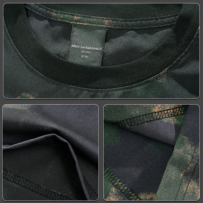 Premium blend Short Sleeve T-Shirt Men's Summer Casual Tea