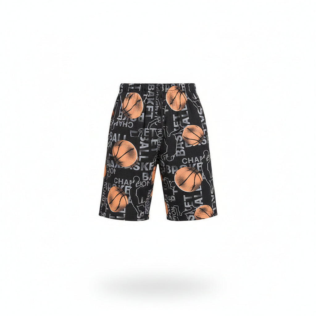 Silk beach pants summer men loose casual short pants