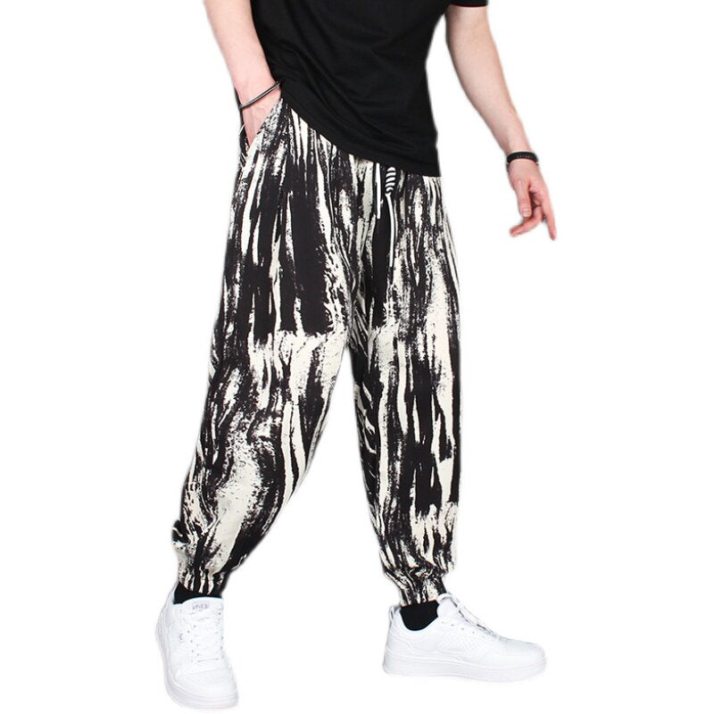 Graphic print pants