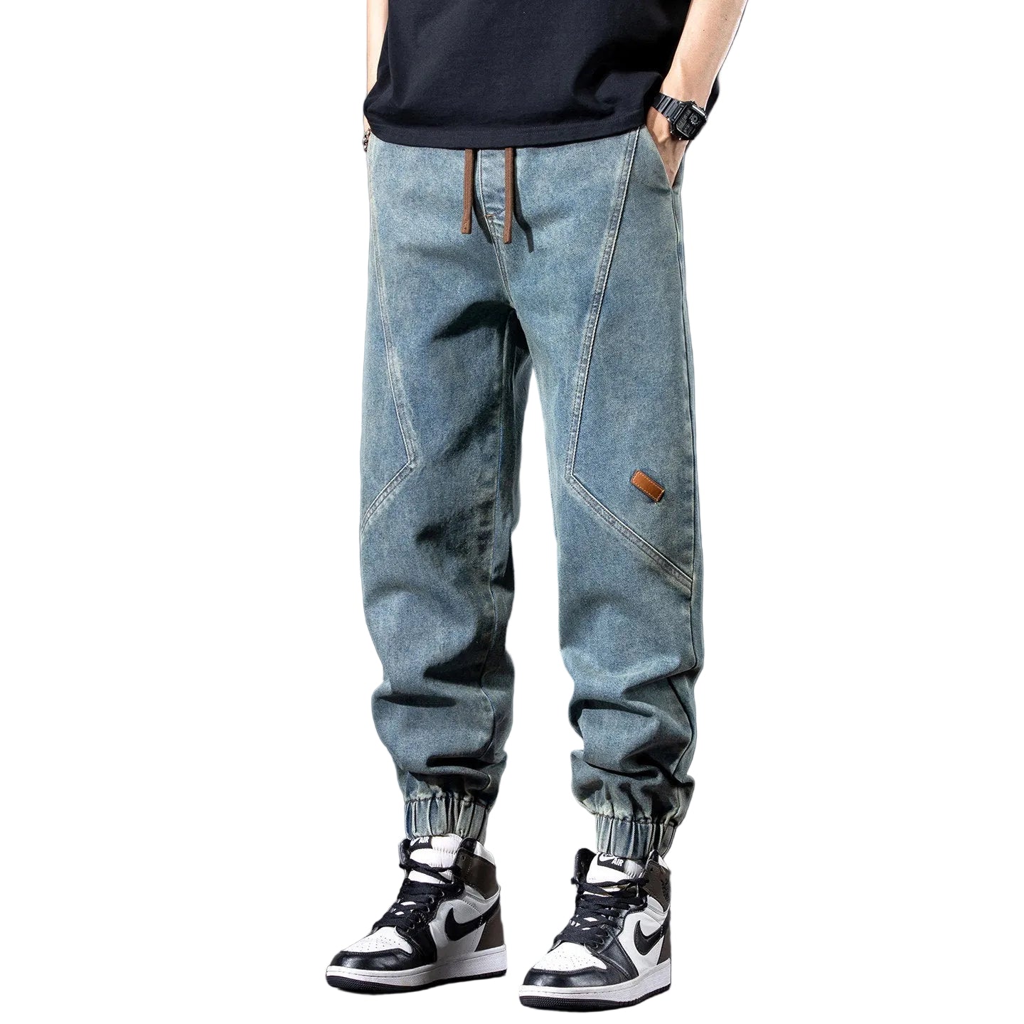 Jeans men thin new loose leg pants